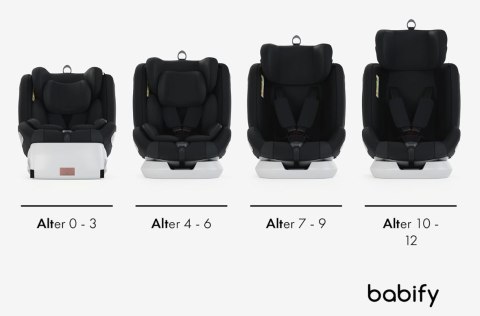 Fotelik BABIFY 360° Isofix 0-36kg On Board black Fotelik BABIFY 360° Isofix 0-36kg On Board black