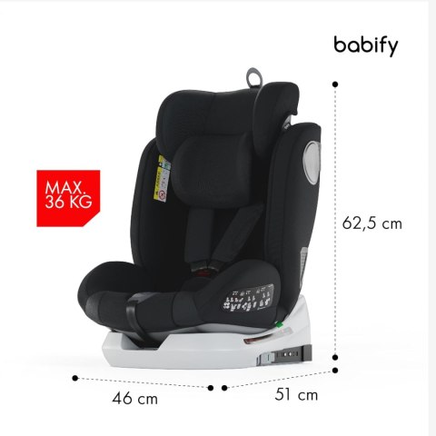 Fotelik BABIFY 360° Isofix 0-36kg On Board black Fotelik BABIFY 360° Isofix 0-36kg On Board black