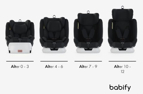 Fotelik BABIFY 360° Isofix 0-36kg On Board black Fotelik BABIFY 360° Isofix 0-36kg On Board black