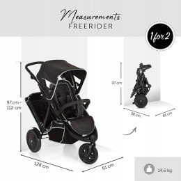 Hauck Freerider Wózek Rok po roku bliźniaczy