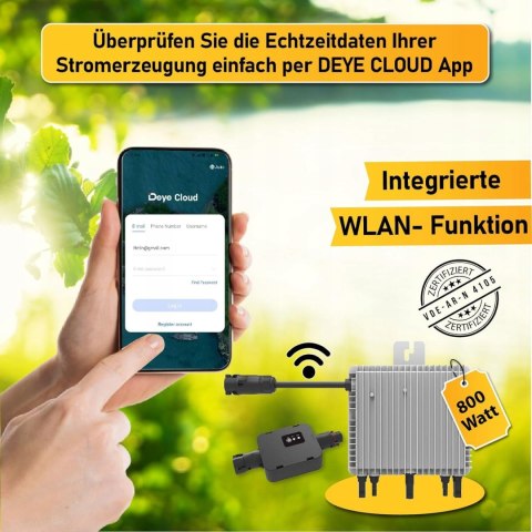 JA Solar JAM54S31-400/MR 2 panele + Deye SUN-M80G3-EU-Q0-800W WI-FI JA Solar JAM54S31-400/MR 2 panele + Deye SUN-M80G3-EU-Q0-800W WI-FI