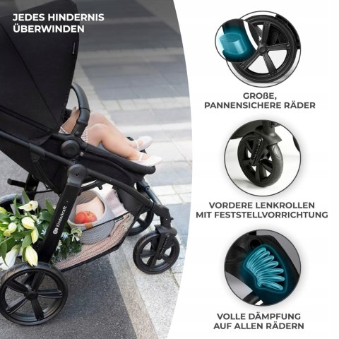 Wózek 3w1 Kinderkraft MOOV CT do 26 kg z fotelikiem dziecięcym I-size Grey Wózek 3w1 Kinderkraft MOOV CT do 26 kg z fotelikiem dziecięcym I-size Grey