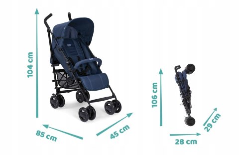 Wózek Składany Spacerówka Chicco London Up niebieski Wózek Składany Spacerówka Chicco London Up niebieski