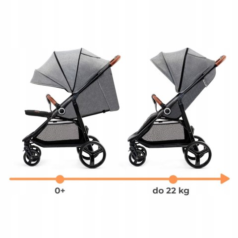 Wózek spacerowy 22 kg LEKKI Kinderkraft DUŻE KOŁA Wózek spacerowy 22 kg LEKKI Kinderkraft DUŻE KOŁA