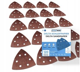 120X PAPIER ŚCIERNY DO SZLIFIERKI DELTA 105x152mm