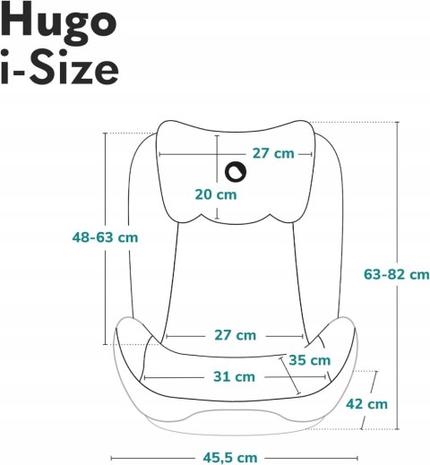 Fotelik Samochodowy Lionelo HUGO I-SIZE 100-150cm Różowy Fotelik Samochodowy Lionelo HUGO I-SIZE 100-150cm Różowy