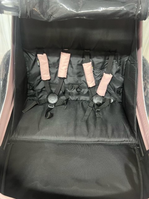 Hauck Przyczepa rowerowa 2w1 Buggy DRYK DUO rose Hauck Przyczepa rowerowa 2w1 Buggy DRYK DUO rose