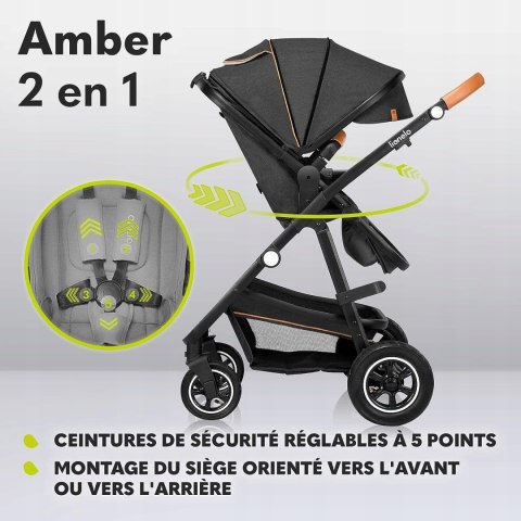 Wózek Lionelo Amber 2w1 Grafit Wózek Lionelo Amber 2w1 Grafit