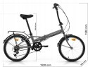 ANAKON TENDER ROWER MIEJSKI SKŁADANY 20" KOMPAKTOWY LEKKI