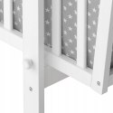 Łóżeczko bujane z baldachimem Star Ibaby Dreams Canopy Stars Grey