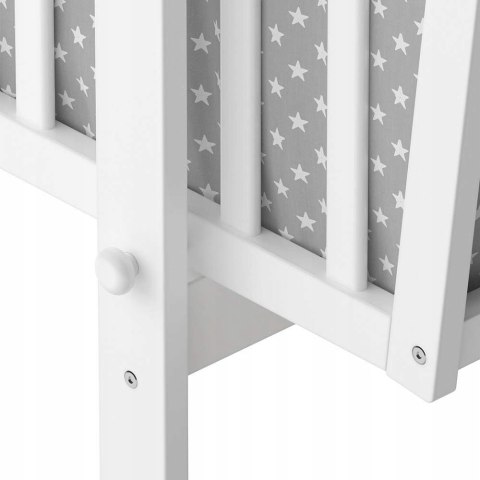 Łóżeczko bujane z baldachimem Star Ibaby Dreams Canopy Stars Grey Łóżeczko bujane z baldachimem Star Ibaby Dreams Canopy Stars Grey