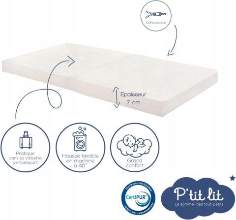 Materac P`tit lit Monade Premium 120 x 60 x 7 cm Materac P`tit lit Monade Premium 120 x 60 x 7 cm