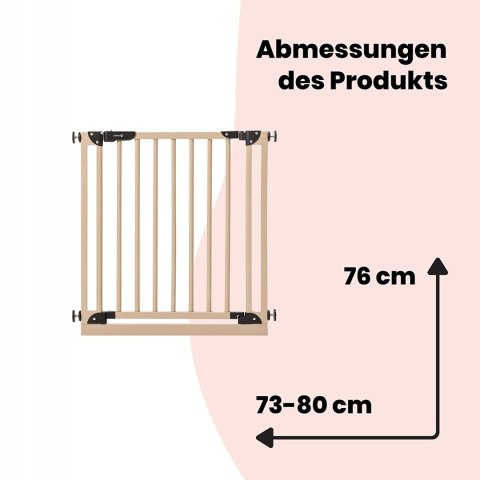 Safety 1st Wooden Bramka rozporowa 73-80cm Safety 1st Wooden Bramka rozporowa 73-80cm