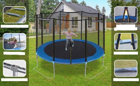 Ultrasport 366 cm FT12 Duża XXL Trampolina ogrodowa Ultrasport 366 cm FT12 Duża XXL Trampolina ogrodowa