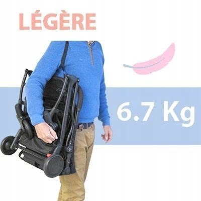 Wózek spacerowy Bambisol Yuko black/grey Wózek spacerowy Bambisol Yuko black/grey