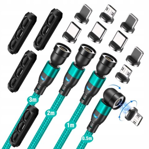 Zestaw Kabli Magnetycznych USB - USB typ C VAFOTON Zestaw Kabli Magnetycznych USB - USB typ C VAFOTON