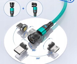 Zestaw Kabli Magnetycznych USB - USB typ C VAFOTON