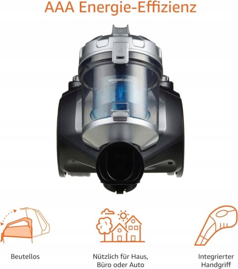 Odkurzacz cylindryczny bezworkowy AmazonBasics Odkurzacz cylindryczny bezworkowy AmazonBasics