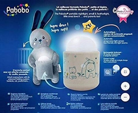 Pabobo Pluszowa lampka nocka Pabobo Pluszowa lampka nocka
