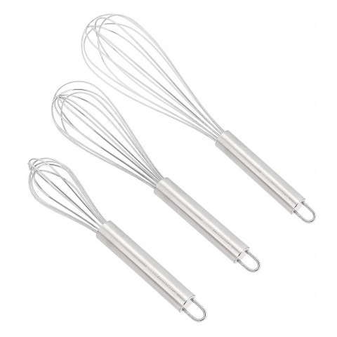 AmazonCommercial Trzepaczka gastronomiczna 3szt stal nierdzewna AmazonCommercial Trzepaczka gastronomiczna 3szt stal nierdzewna