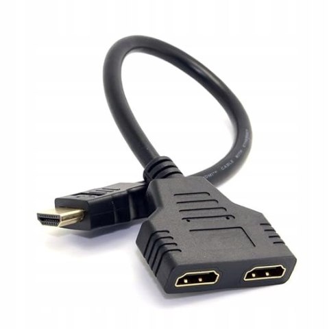 Cablecc Adapter HDMI męski/żeński 2 PORTY Cablecc Adapter HDMI męski/żeński 2 PORTY