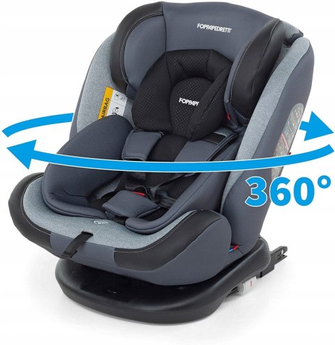 Fotelik Foppapedretti Iturn DuoFIX 0-36 kg black Fotelik Foppapedretti Iturn DuoFIX 0-36 kg black