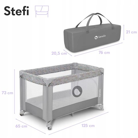 LIONELO Stefi kojec dla niemowląt 120x60cm LIONELO Stefi kojec dla niemowląt 120x60cm