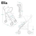Wózek spacerowy LIONELO Elia 0-15 kg Graphite