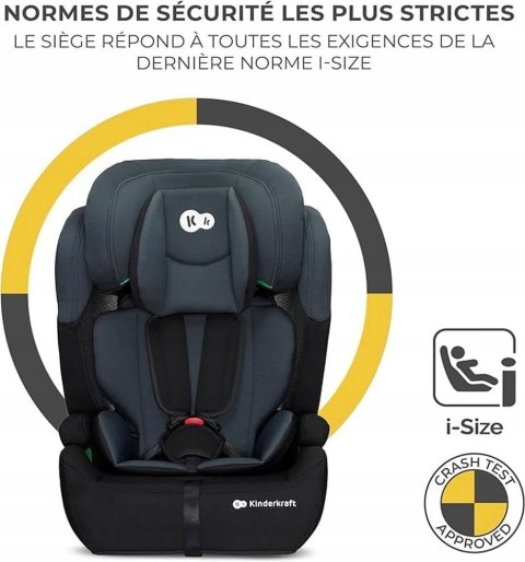 Fotelik samochodowy Kinderkraft COMFORT UP I-SIZE Black 9-36 kg Fotelik samochodowy Kinderkraft COMFORT UP I-SIZE Black 9-36 kg