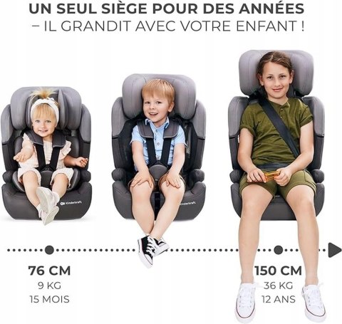 Fotelik samochodowy Kinderkraft COMFORT UP I-SIZE Black 9-36 kg Fotelik samochodowy Kinderkraft COMFORT UP I-SIZE Black 9-36 kg
