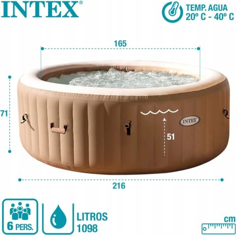 Jacuzzi Intex Pure Spa Sahara 6 miejsc Jacuzzi Intex Pure Spa Sahara 6 miejsc