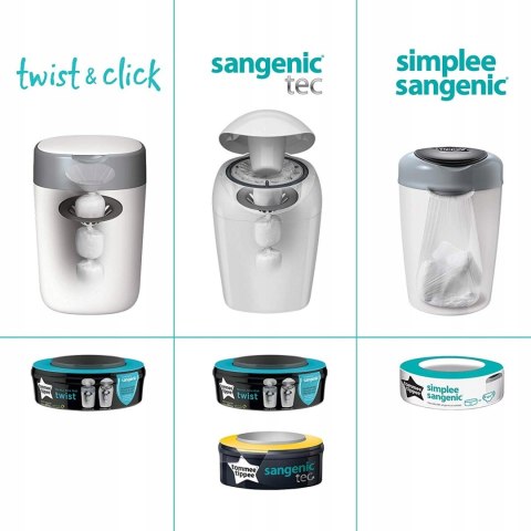 TOMMEE TIPPEE Twist 12szt WKŁADY na pieluchy tec TOMMEE TIPPEE Twist 12szt WKŁADY na pieluchy tec