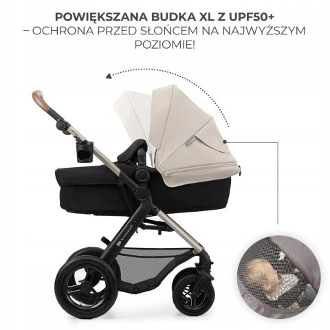 Wózek dziecięcy wielofunkcyjny 3w1 MOOV 2 AIR z fotelikiem MINK PRO szary Wózek dziecięcy wielofunkcyjny 3w1 MOOV 2 AIR z fotelikiem MINK PRO szary