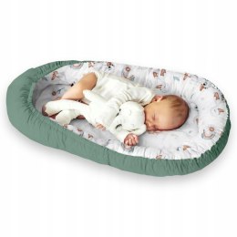 Babynest Kokon gniazdo dla malucha 90x50 cm kaczuszki zieleń powystawowy