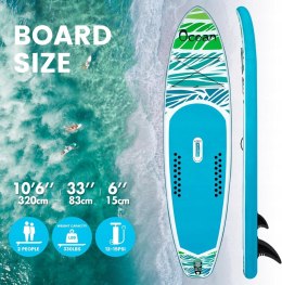 FunWater deska surfingowa SUP, kompletny zestaw akcesoriów 320 cm