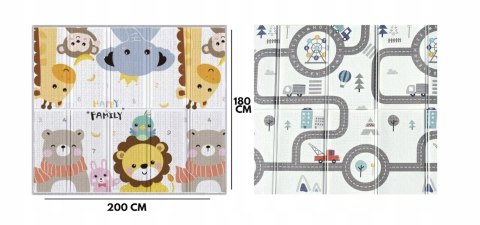 HuBorns Mata Dla Dzieci Składana XXL 200x180 cm HuBorns Mata Dla Dzieci Składana XXL 200x180 cm
