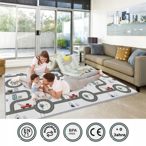 HuBorns Mata Dla Dzieci Składana XXL 200x180 cm HuBorns Mata Dla Dzieci Składana XXL 200x180 cm