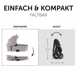 Wózek spacerowy hauck 2w1 z gumowymi oponami Walk N Care Set do 22 kg