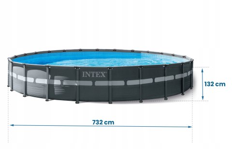 Basen stelażowy okrągły Intex 732x132cm Basen stelażowy okrągły Intex 732x132cm