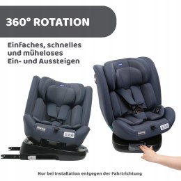 CHICCO UNICO EVO I-SIZE FOTELIK 0-36 KG BLACK ISOFIX TOP TETHER Blue