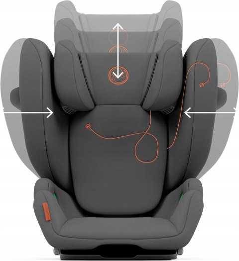 CYBEX Solution G i-Fix fotelik 15-50 Lava Grey CYBEX Solution G i-Fix fotelik 15-50 Lava Grey