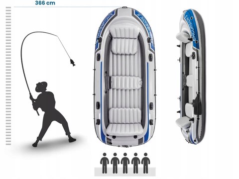 Intex 68325 Ponton Excursion 5 osób 366 cm Intex 68325 Ponton Excursion 5 osób 366 cm