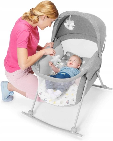 Łóżeczko wielofunkcyjne 3w1 KinderKraft Lovi szare Łóżeczko wielofunkcyjne 3w1 KinderKraft Lovi szare