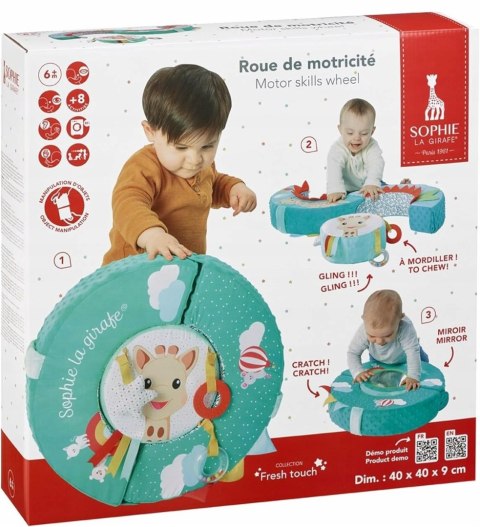 Zabawka sensoryczna SOPHIE LA GIRAFFE koło do ćwiczenia motoryki dla niemow Zabawka sensoryczna SOPHIE LA GIRAFFE koło do ćwiczenia motoryki dla niemow