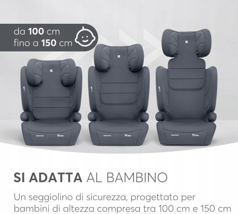 KikkaBoo i-Aid FOTELIK SAMOCHODOWY I-SIZE 15-36 KG 100-150 CM GREY KikkaBoo i-Aid FOTELIK SAMOCHODOWY I-SIZE 15-36 KG 100-150 CM GREY