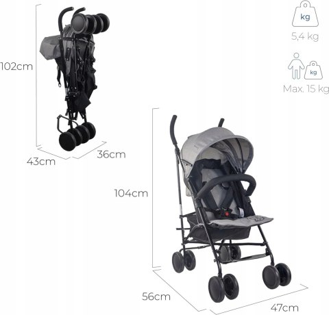Mobiclinic Wózek Dziecięcy Składany Spacerówka Mobiclinic Wózek Dziecięcy Składany Spacerówka