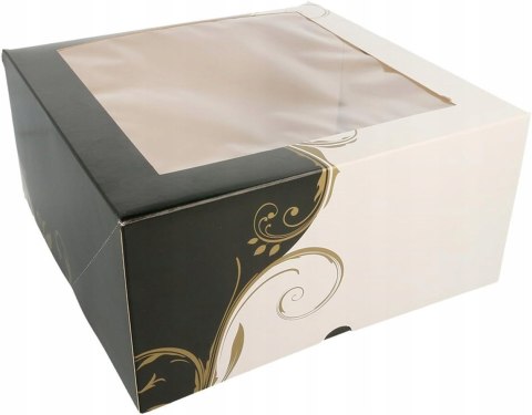 PUDEŁKO na ciasto Chrzest Wesele opakowanie z okienkiem 24x24x12cm / 50szt PUDEŁKO na ciasto Chrzest Wesele opakowanie z okienkiem 24x24x12cm / 50szt