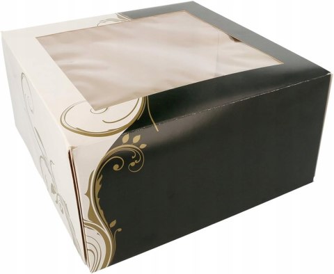 PUDEŁKO na ciasto Chrzest Wesele opakowanie z okienkiem 24x24x12cm / 50szt PUDEŁKO na ciasto Chrzest Wesele opakowanie z okienkiem 24x24x12cm / 50szt