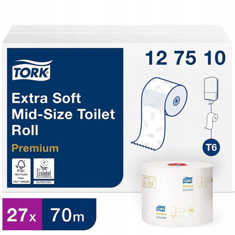 Papier toaletowy Tork Extra Soft 127510 27szt. Papier toaletowy Tork Extra Soft 127510 27szt.