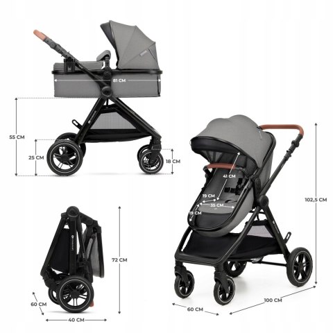 Wózek dziecięcy wielofunkcyjny Kinderkraft ESME 3w1 Wózek dziecięcy wielofunkcyjny Kinderkraft ESME 3w1